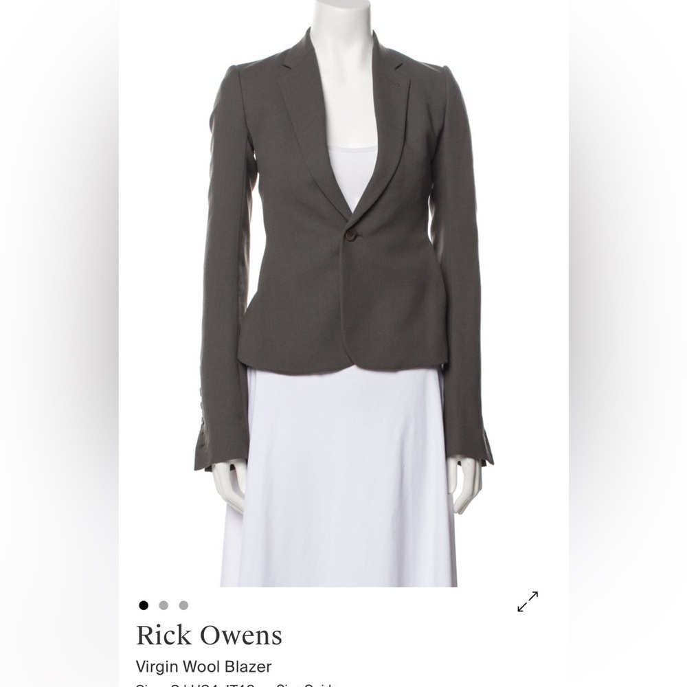 Rick Owens Gray Blazer size 40